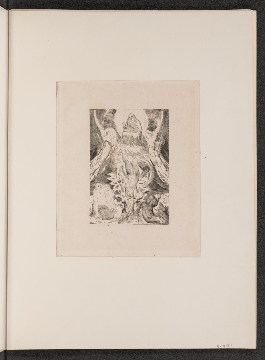 A Queda de Satanás, 1825. de William Blake