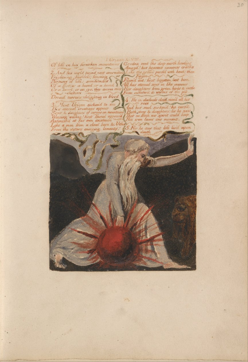 O Primeiro Livro de Urizen, Bentley Cópia A de William Blake