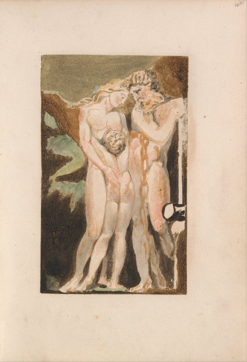 O Primeiro Livro de Urizen, Placa 18 (Bentley 21) de William Blake