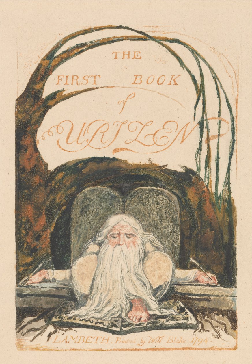 O Primeiro Livro do Urizen, Prato 1, "O Primeiro Livro do Urizen". (Bentley 1) de William Blake