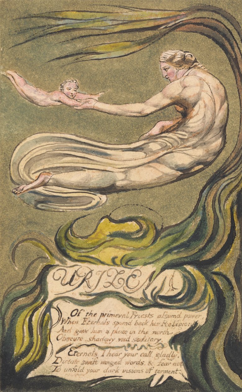 O Primeiro Livro do Urizen, Placa 2(b), "Preludium" (Bentley 2b) de William Blake