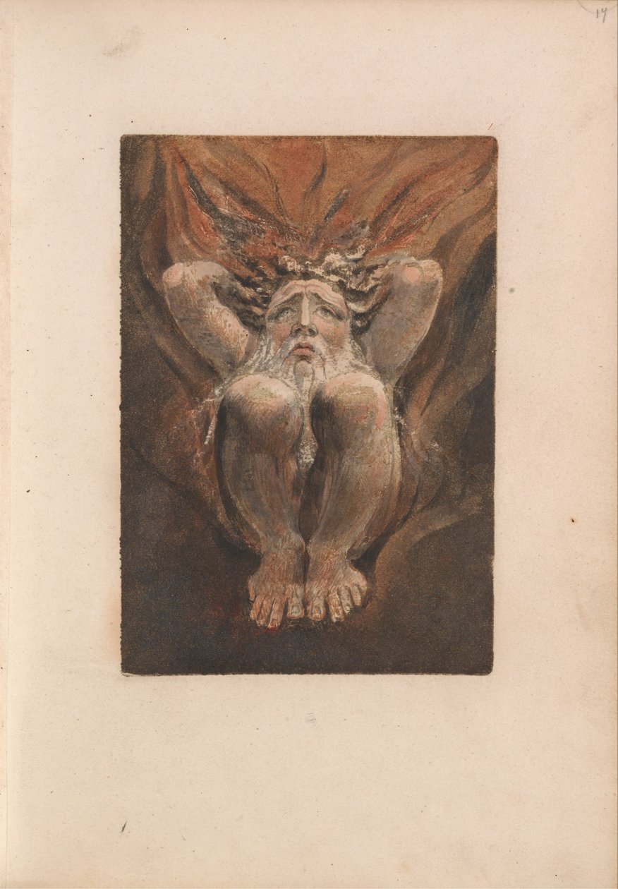 O Primeiro Livro de Urizen, Placa 21 (Bentley 16) de William Blake