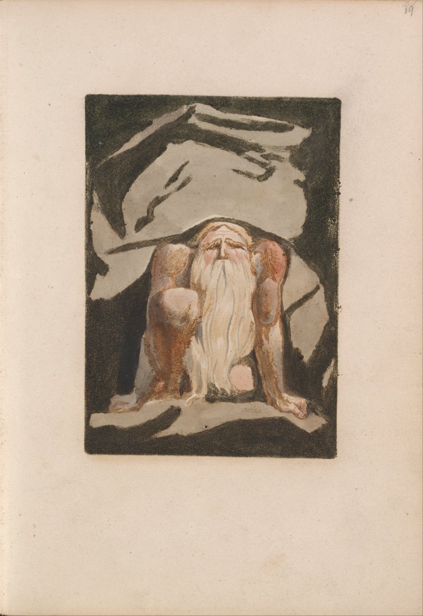 O Primeiro Livro de Urizen, Placa 23 (Bentley 9) de William Blake