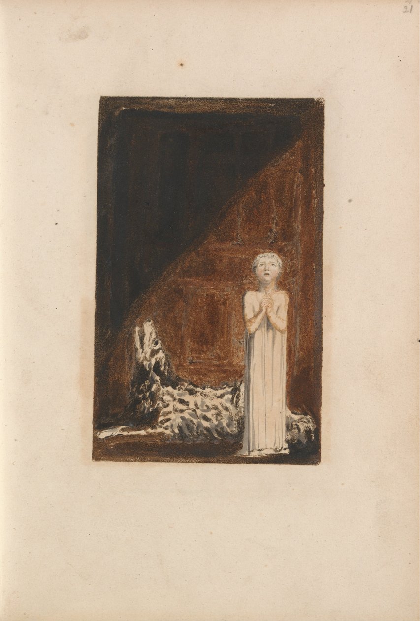 O Primeiro Livro de Urizen, Placa 25 (Bentley 26) de William Blake