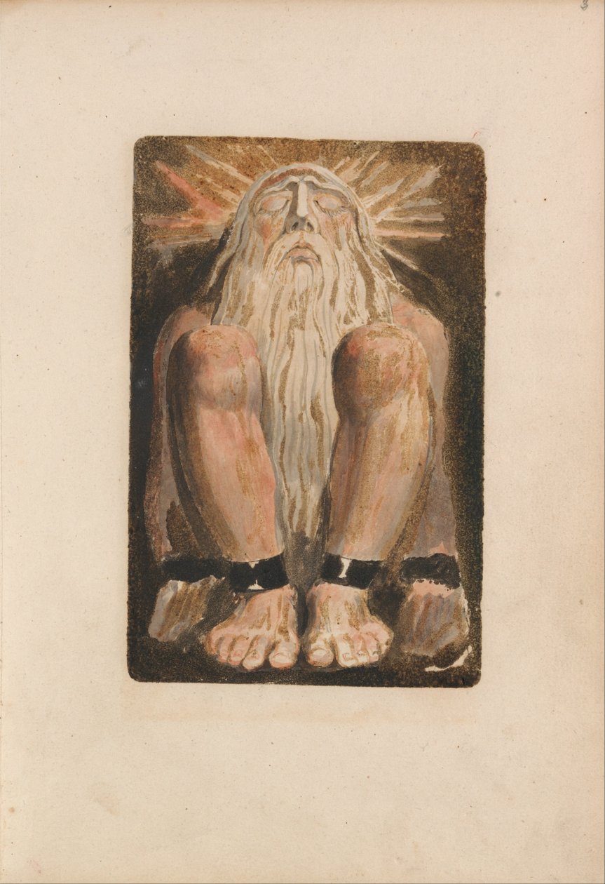 O Primeiro Livro de Urizen, Placa 3 (Bentley 22) de William Blake