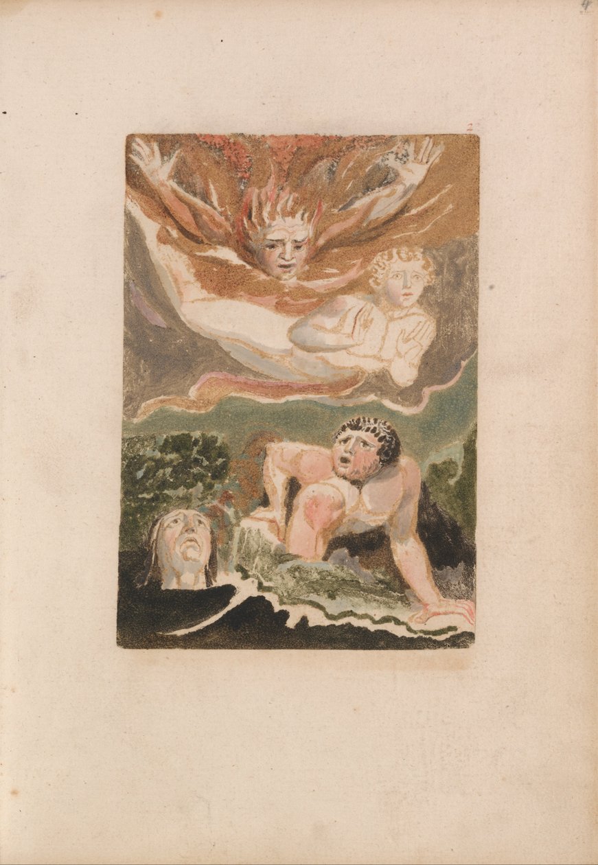 O Primeiro Livro de Urizen, Placa 4 (Bentley 24) de William Blake
