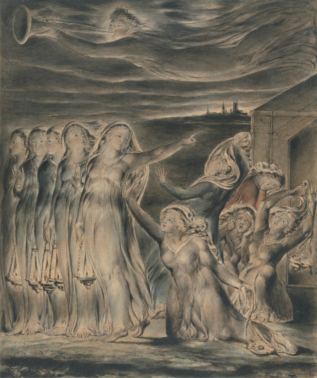 A Parábola das Virgens Sábias e Tolas de William Blake