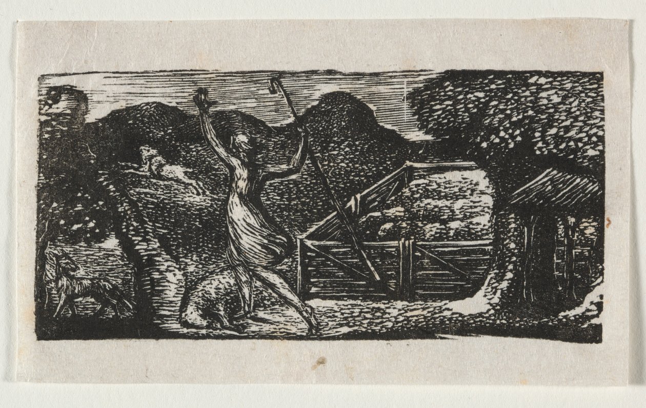 As Pastorais de Virgílio, Écloga I: O Pastor Afugenta um Lobo de William Blake
