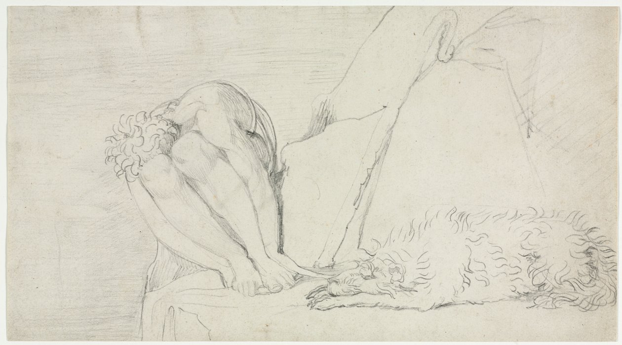 Somente o pensamento da morte, o medo destrói, c. 1795 de William Blake