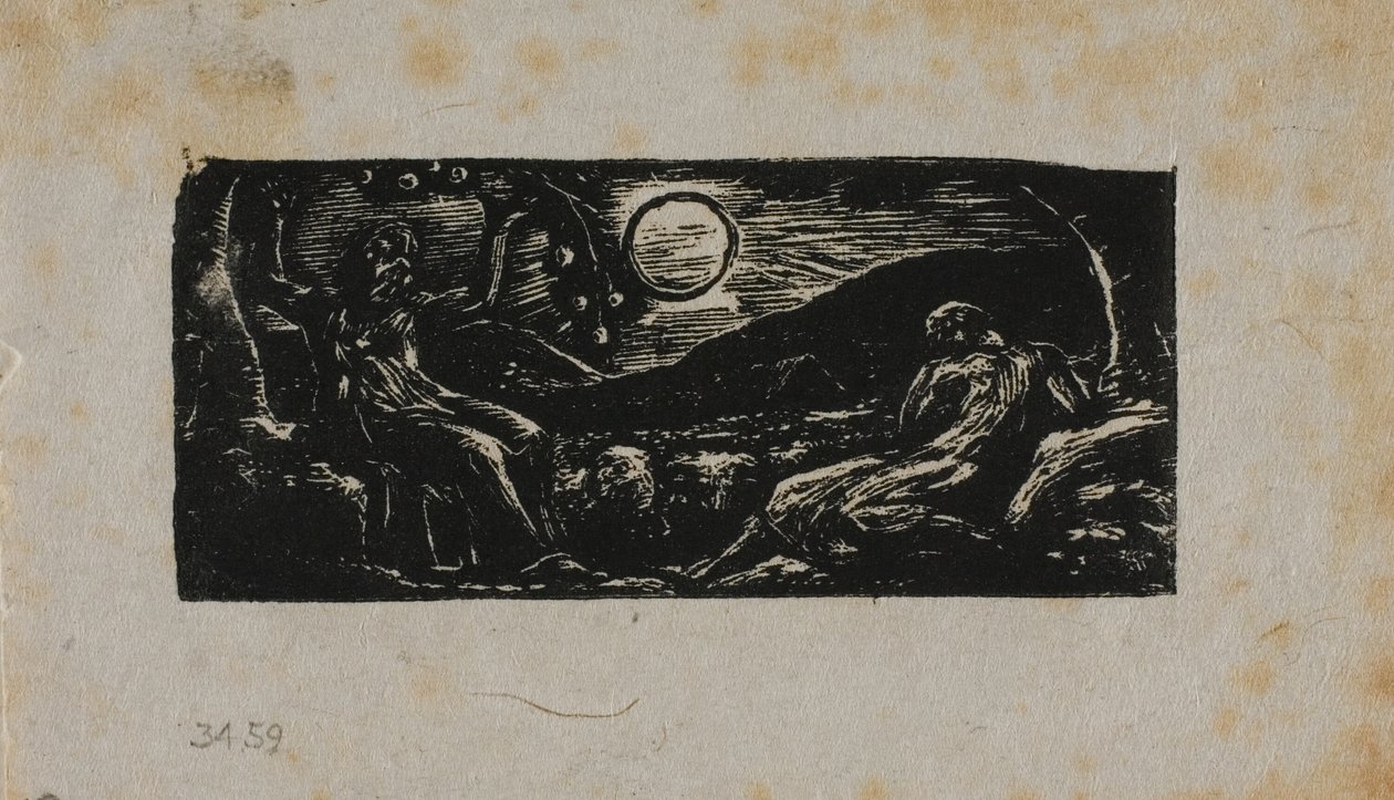 Thenot Under Fruit Tree, das Pastorais de Virgílio de William Blake