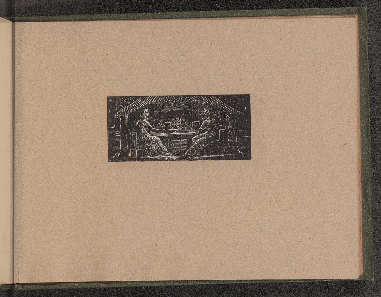 Thenot e Colinet comem sua refeição noturna de William Blake