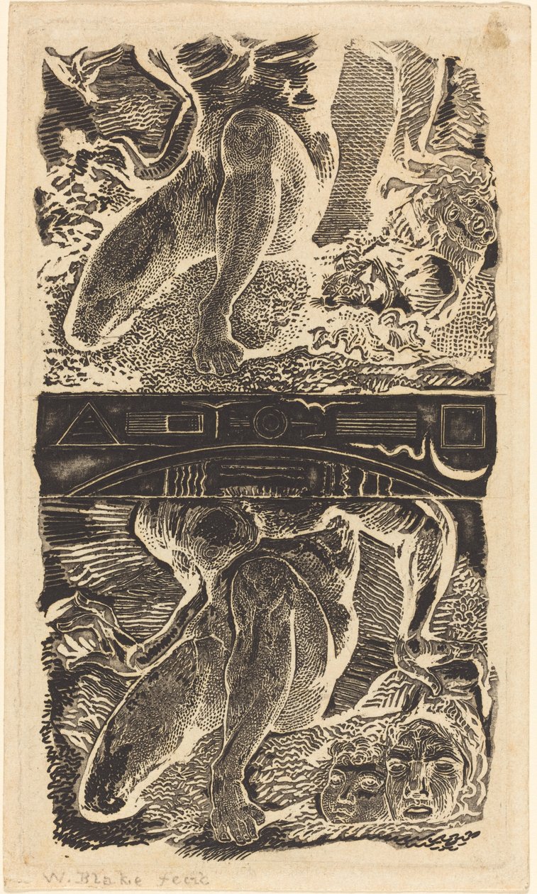 Sujeito desconhecido Deixe-o olhar para o céu e rir no ar brilhante, possivelmente c. 1805. de William Blake