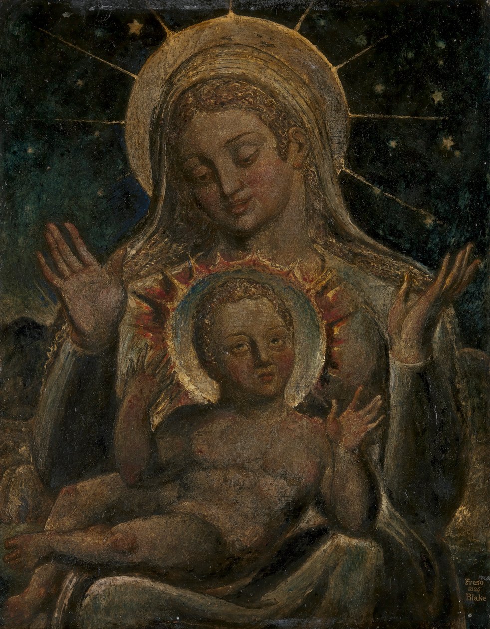 Virgem e Criança de William Blake