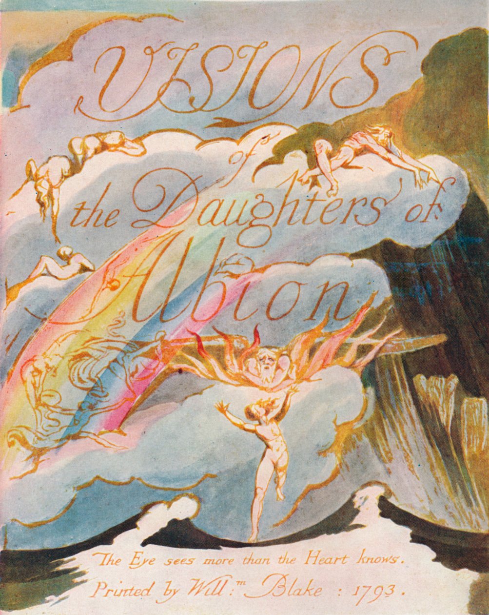 Visões das Filhas de Albion, 1793 de William Blake