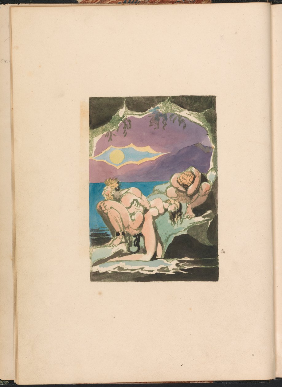 Visões das Filhas de Albion, Prato 1, Frontispício de William Blake