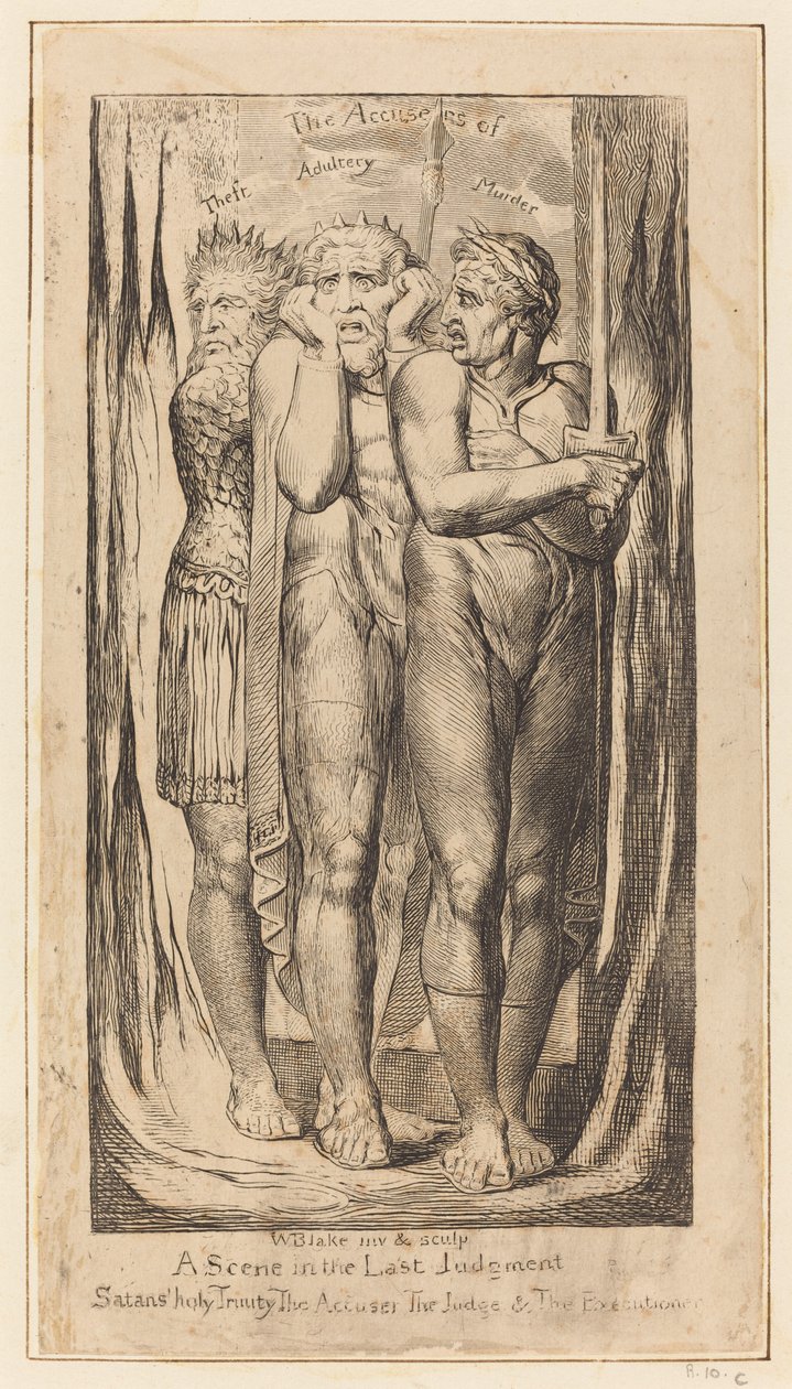Guerra (Os Acusadores de Roubo, Adultério, Assassinato) de William Blake