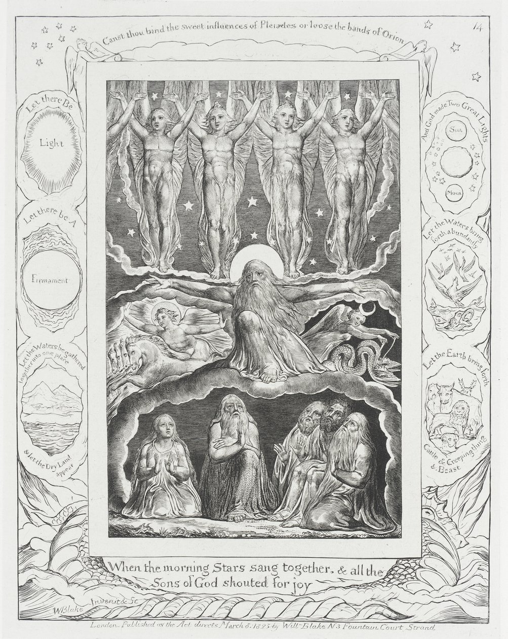 Quando as estrelas da manhã cantavam juntas de William Blake