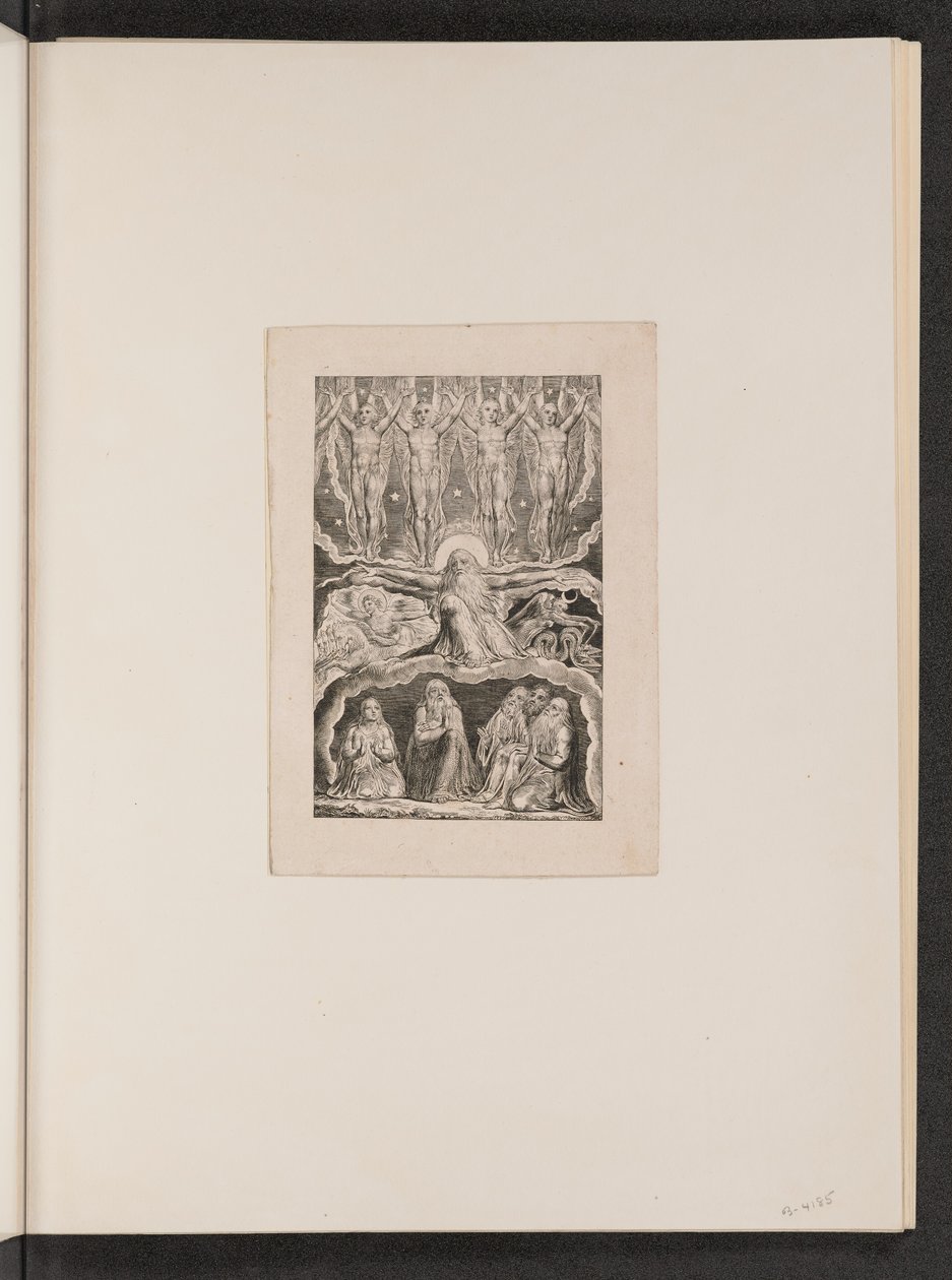 Quando as Estrelas Matinais Cantaram Juntas, 1825. de William Blake