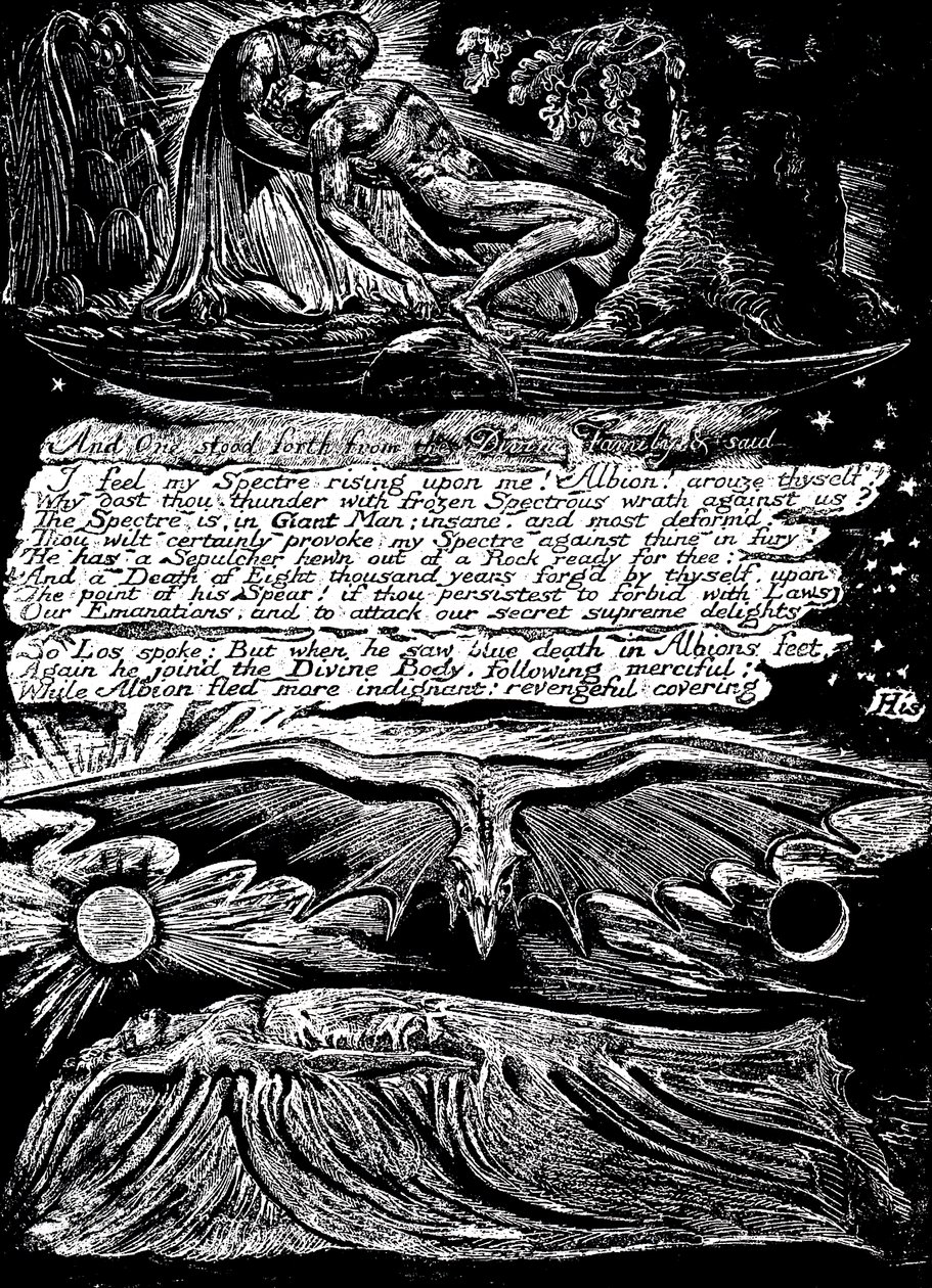 William Blake 1757-1827, místico inglês, poeta, pintor e gravador, 1804-1820 de William Blake
