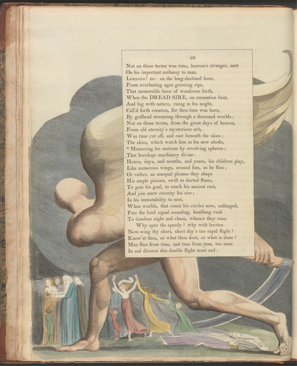 Pensamentos Nocturnos de Jovens, Página 25, "Contemplem-no, quando passado; o que então se vê" de William Blake