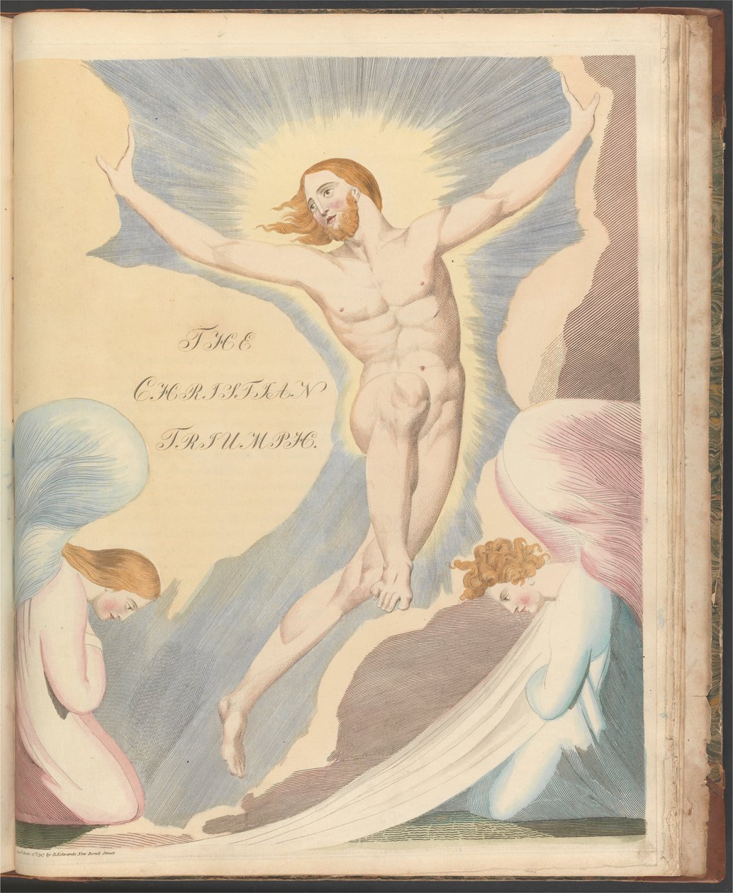 Pensamentos noturnos de Young, página 65, Noite, a quarta, O triunfo cristão. de William Blake