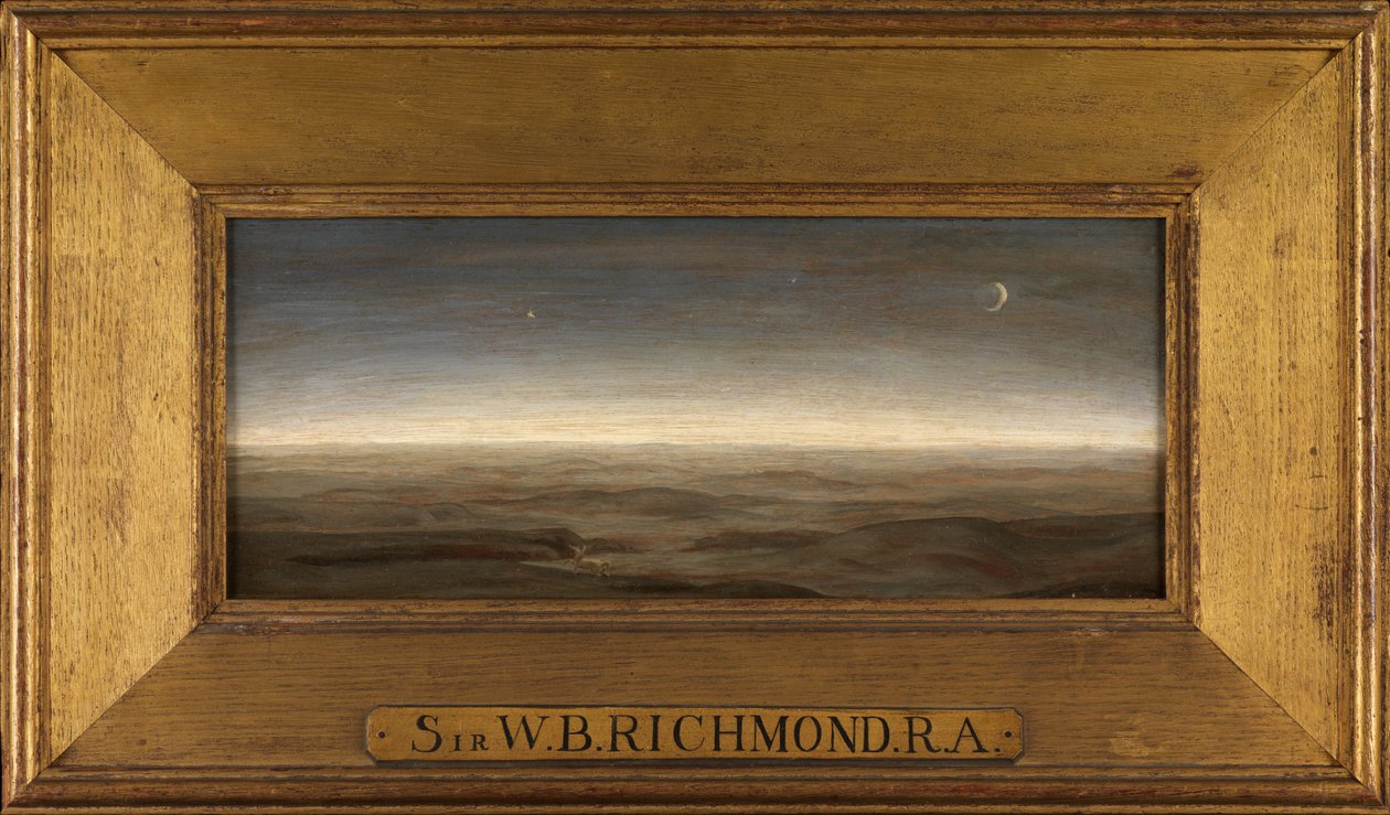 A Centaur by Moonlight, Morea (óleo no painel) de William Blake Richmond
