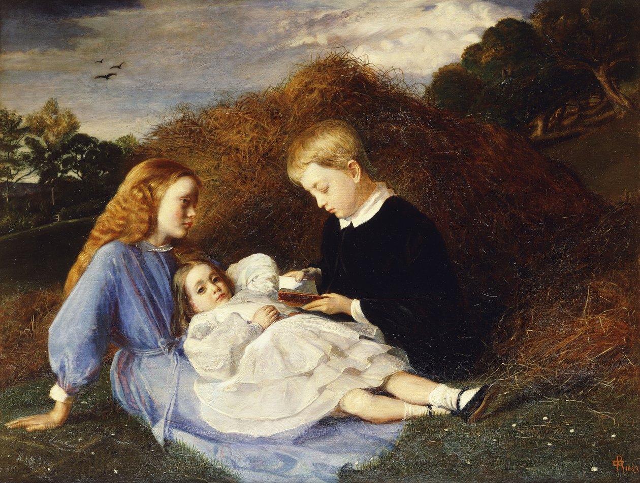 Amy, Dorothea e Hungerford Wren Hoskyns, 1863 de William Blake Richmond