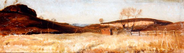 Dawn, Umbria, c.1895 (óleo sobre painel) de William Blake Richmond