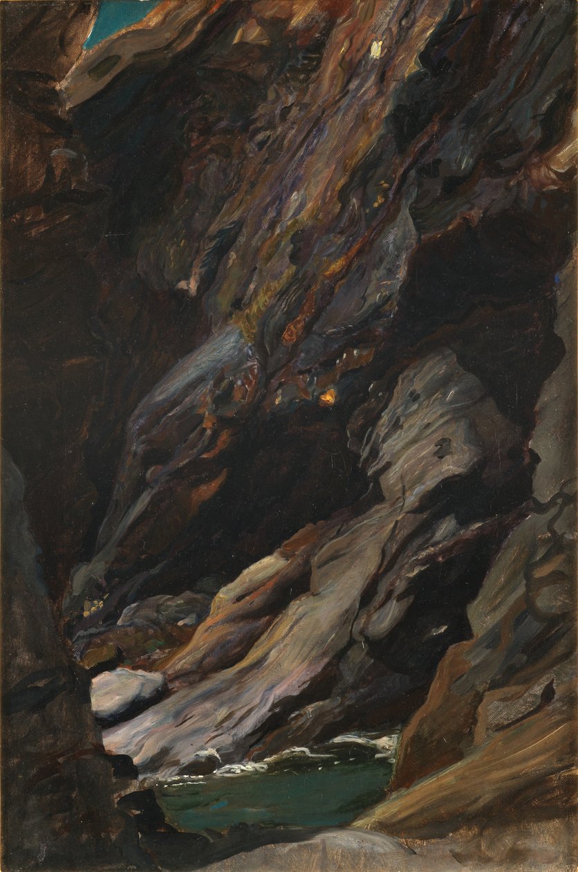 Rochas em Tintagel de William Blake Richmond