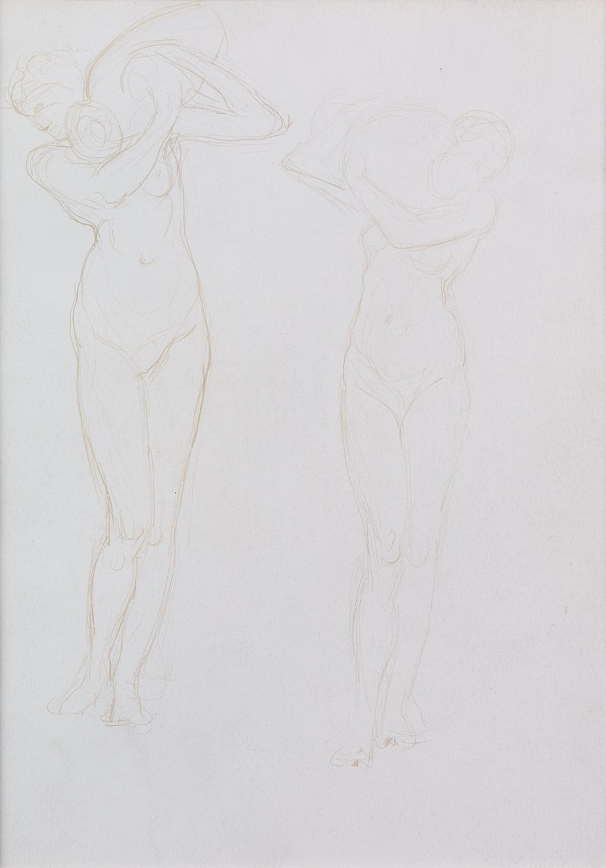 Estudo (ponta metálica) de William Blake Richmond