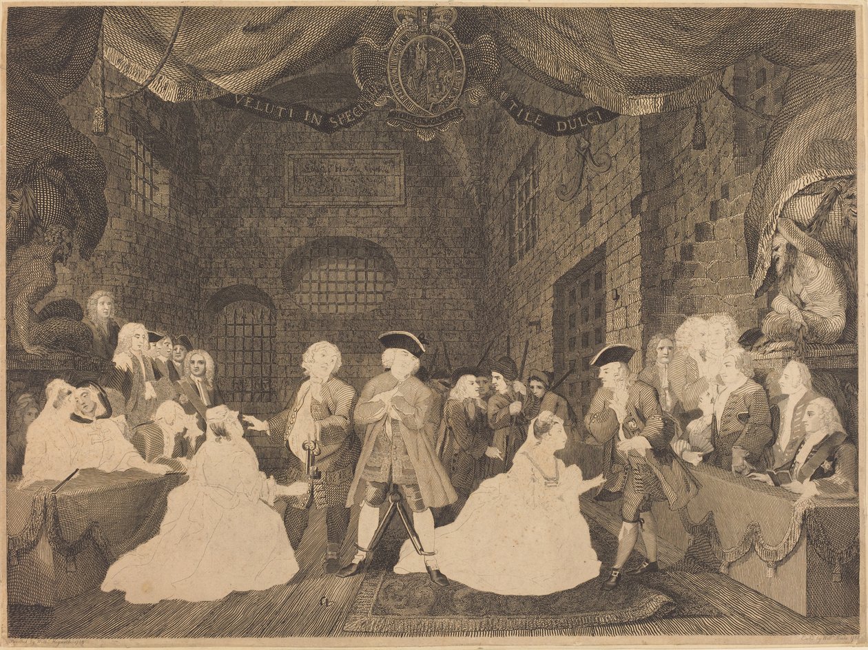 Ópera do Mendigo, Ato III de William Blake after William Hogarth