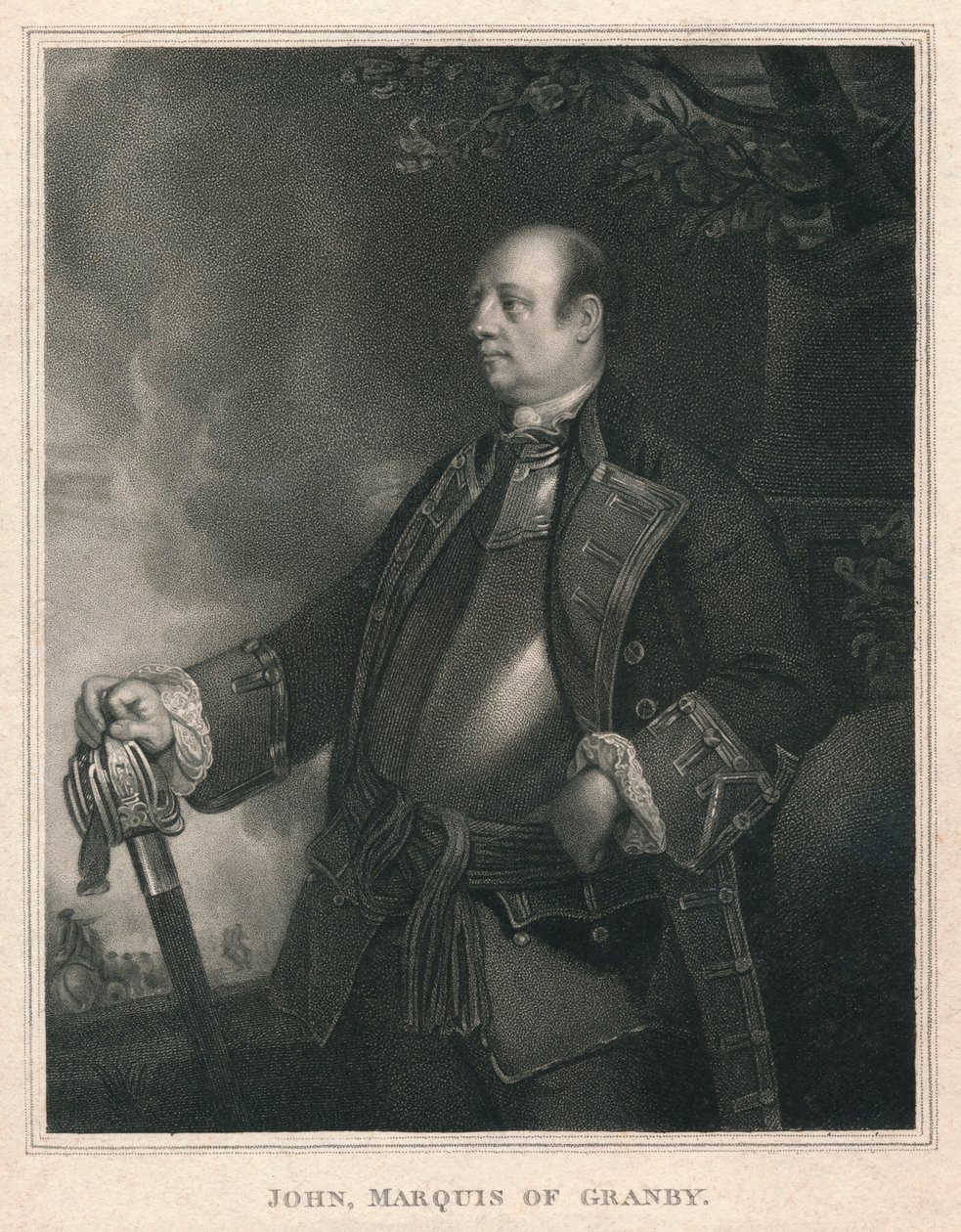 John, Marquês de Granby, c1758-1760, 1810. de William Bond