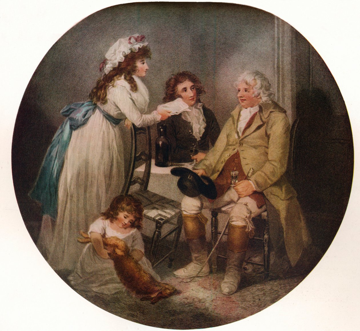 A visita dos agricultores a sua filha casada na cidade, 1789, 1915 de William Bond