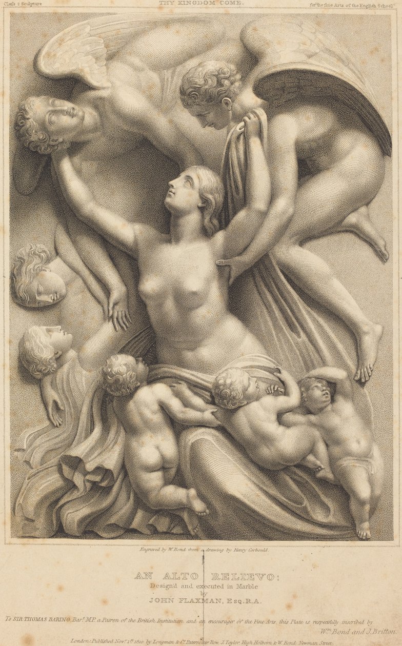 Venha o Teu Reino (Monumento a Sir Thomas Barting) de William Bond after Henry Corbould after John Flaxman