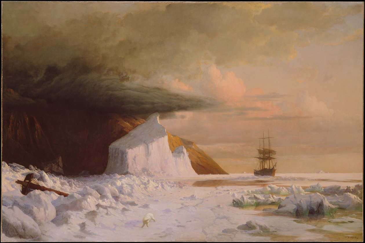 Um verão árctico: abrindo caminho através da banquisa na baía de Melville de William Bradford
