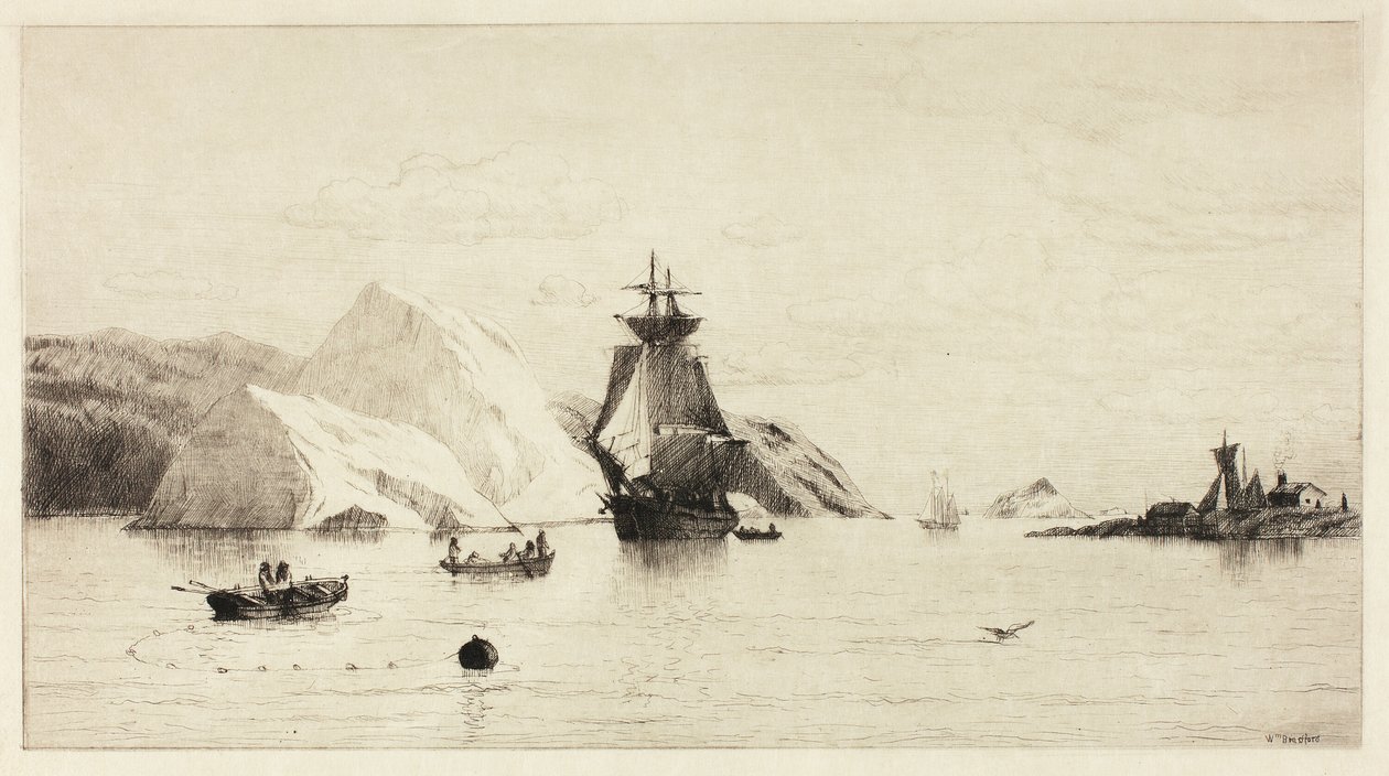 Paisagem marítima do Ártico de William Bradford