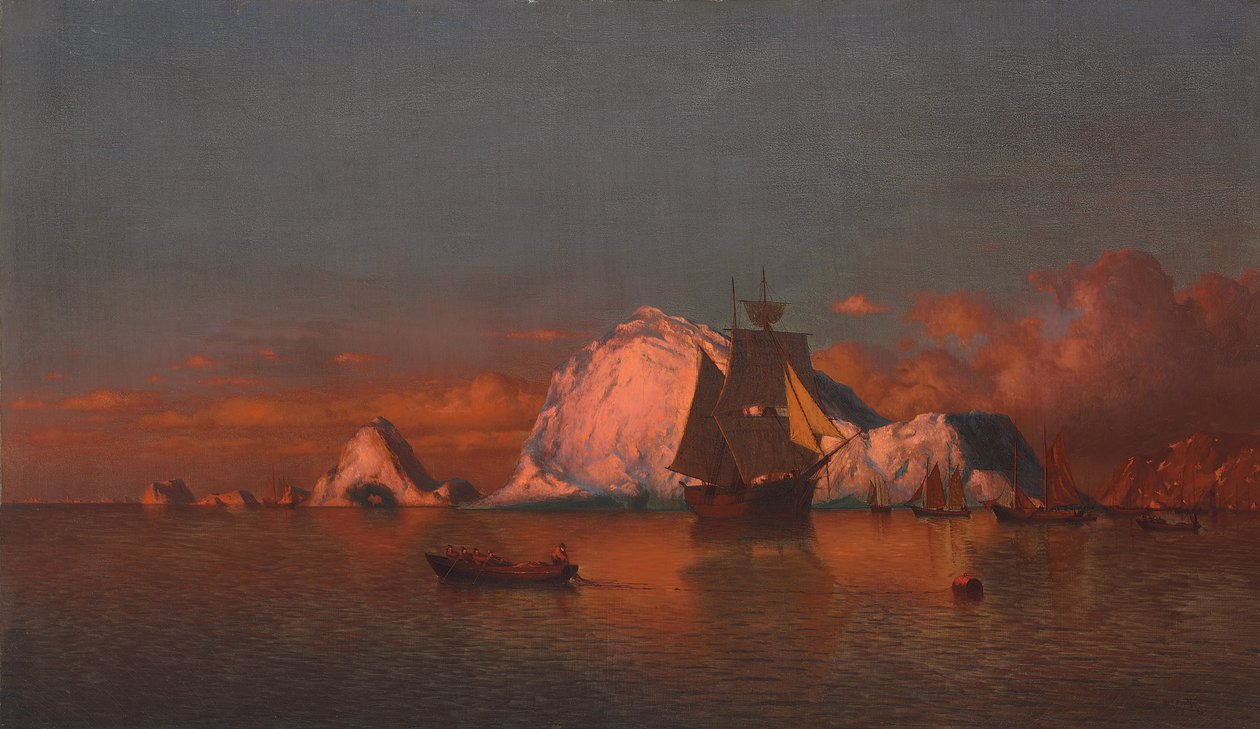 Pescando na costa do Labrador, 1880 de William Bradford