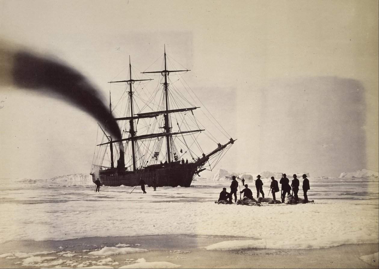 Caça pelo Steam em Melville Bay de William Bradford