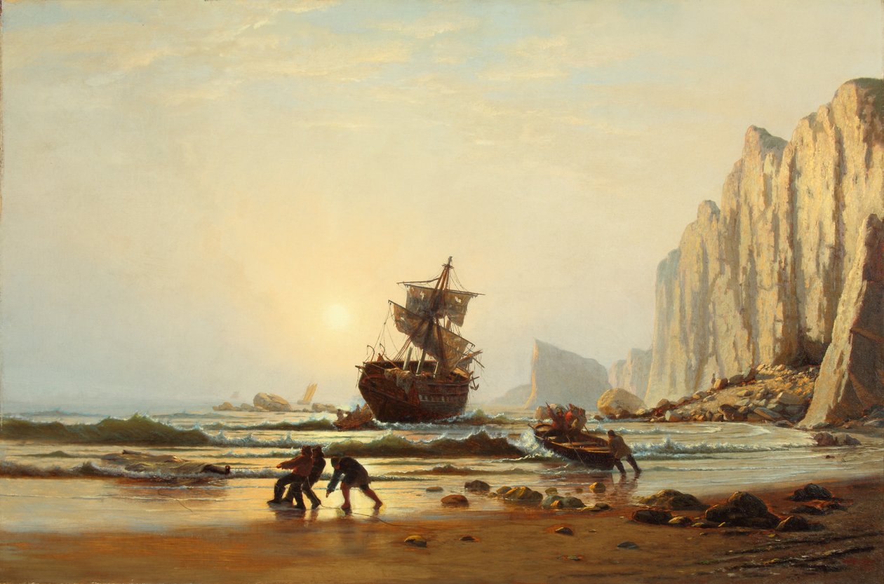 Naufragado ao largo de Labrador 1867 (óleo sobre tela) de William Bradford