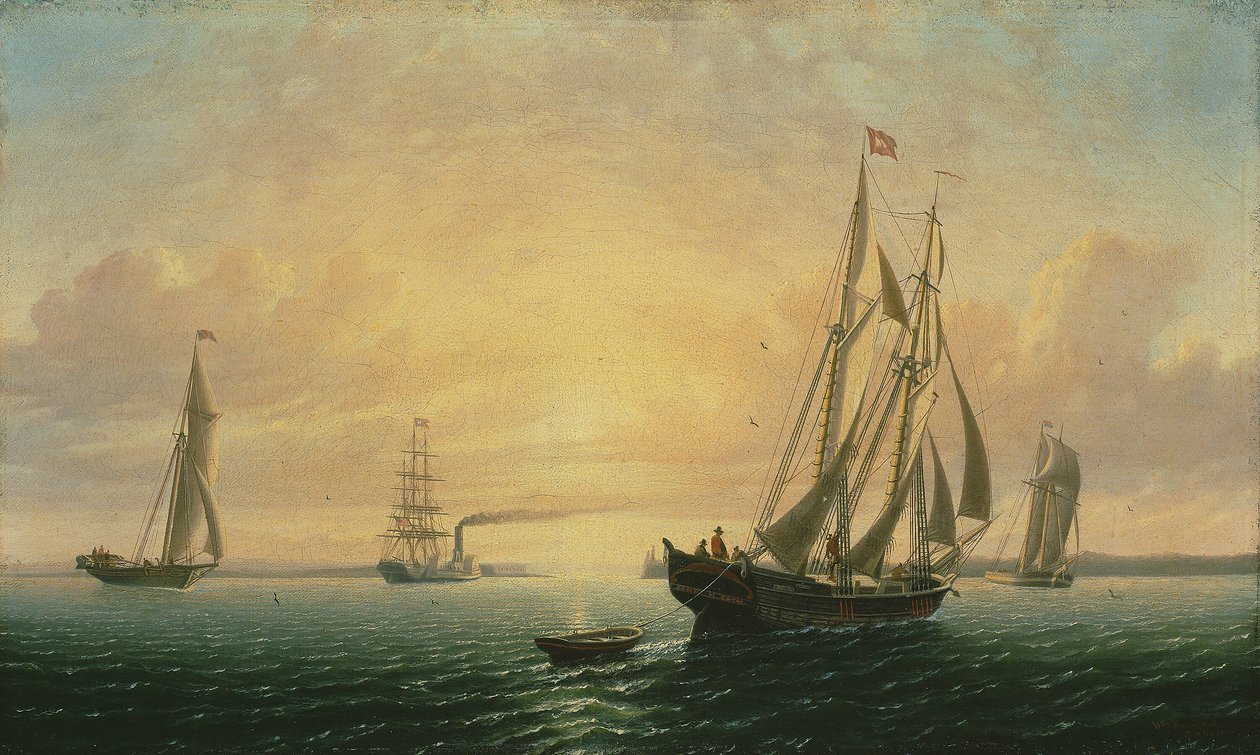 A Escuna Jane de Bath, Maine de William Bradford