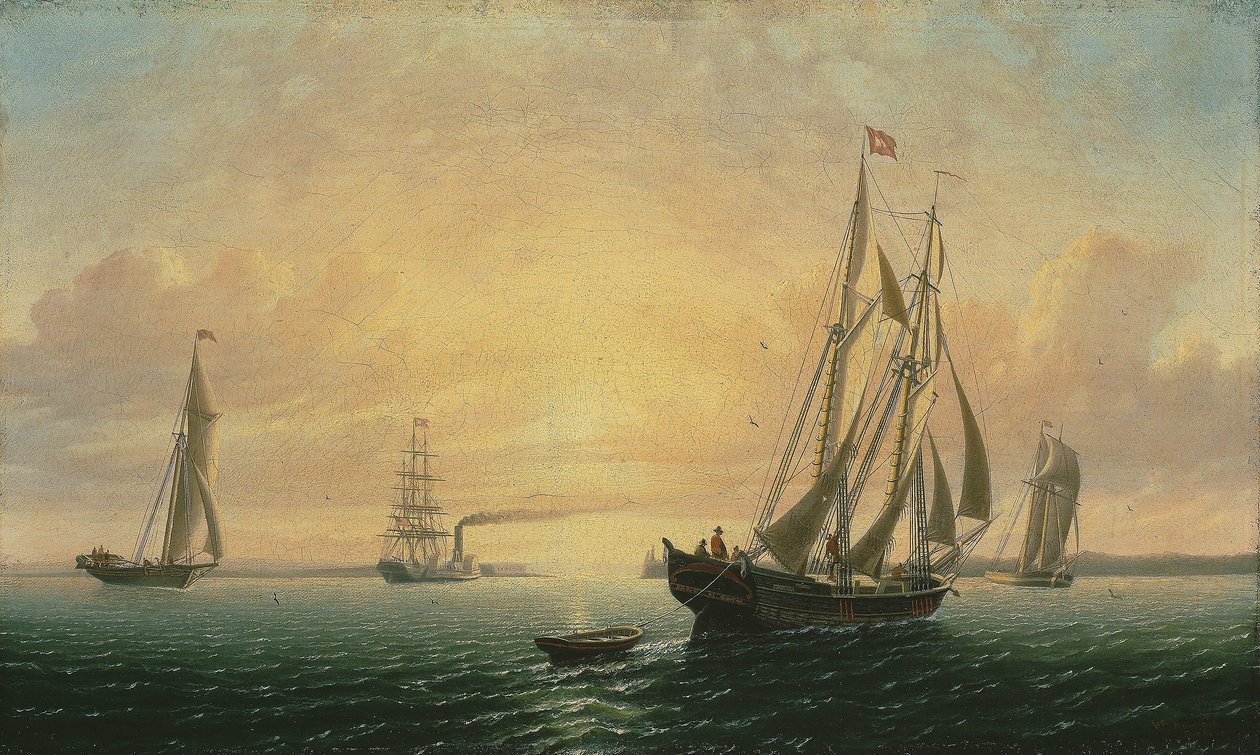 A Escuna Jane de Bath, Maine de William Bradford
