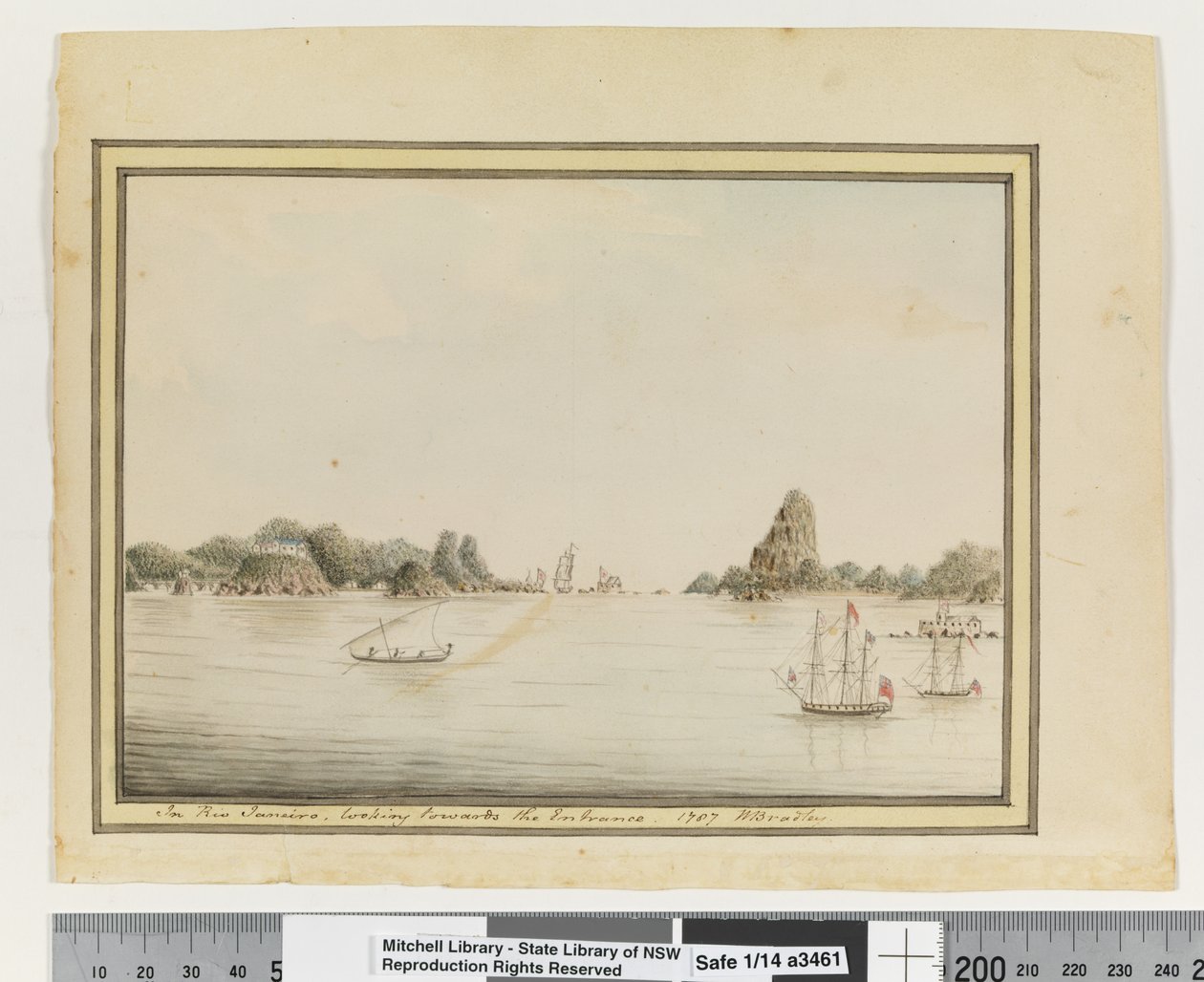 Em frente, p. 36. "No Rio de Janeiro, olhando para a entrada. 1787