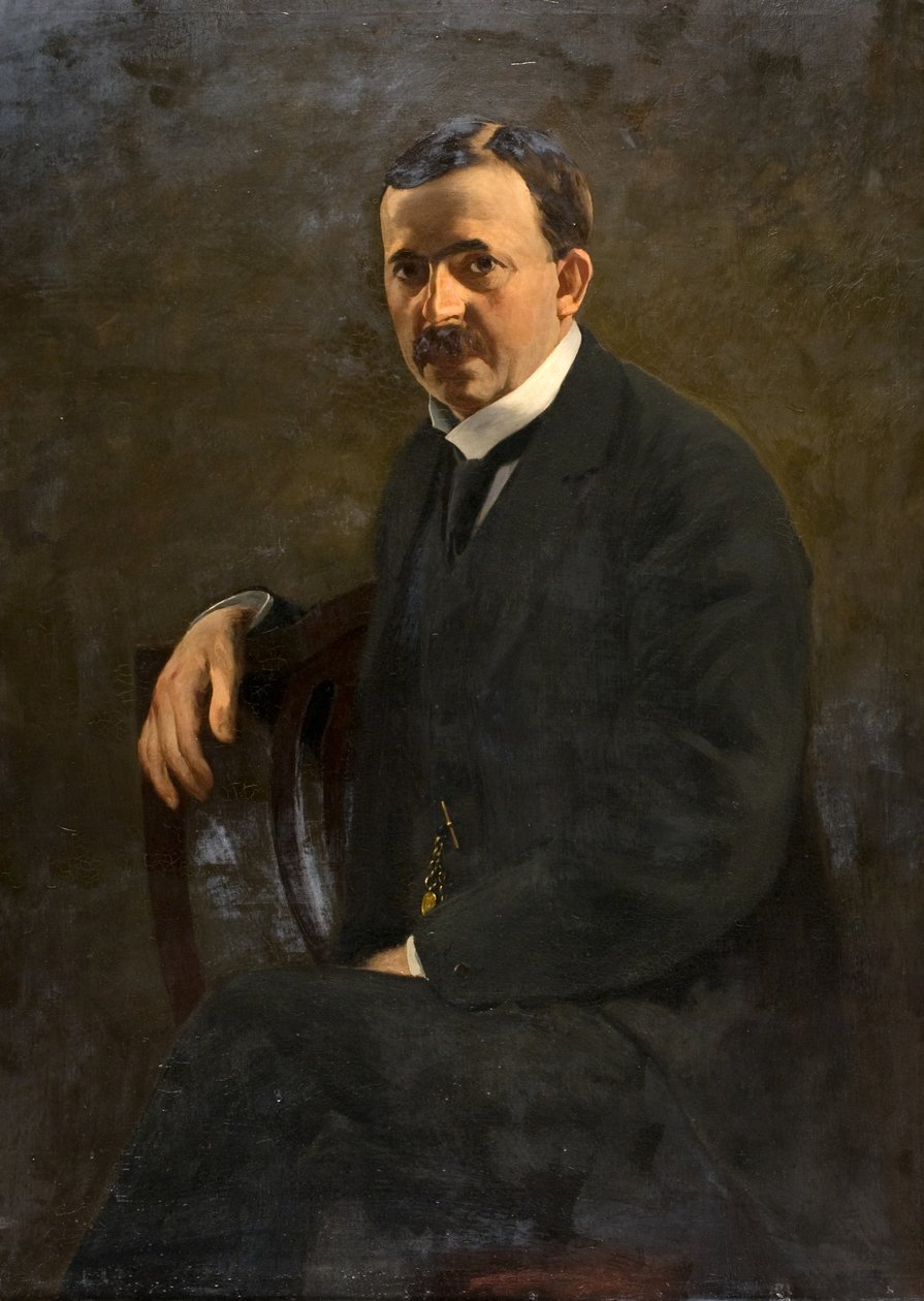 Dr. George Lawrence, c.1913 (óleo sobre tela) de William Bradley Lamond