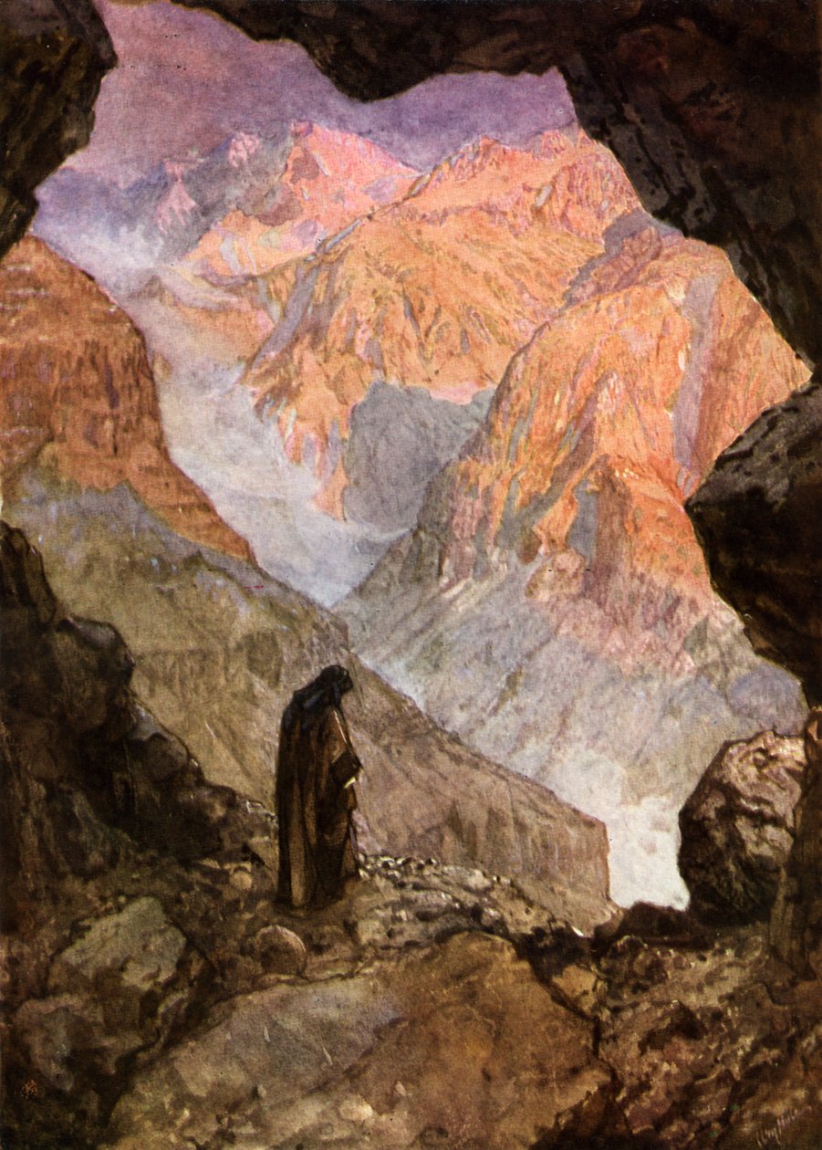 Elias no deserto de Horeb - Bíblia de William Brassey Hole
