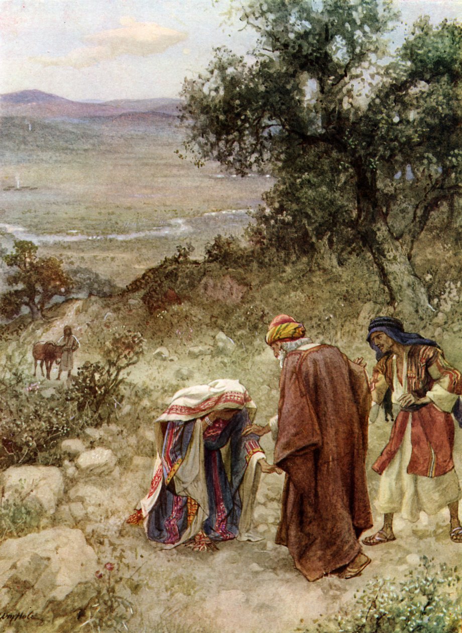 Eliseu e a mulher sunamita - Bíblia de William Brassey Hole