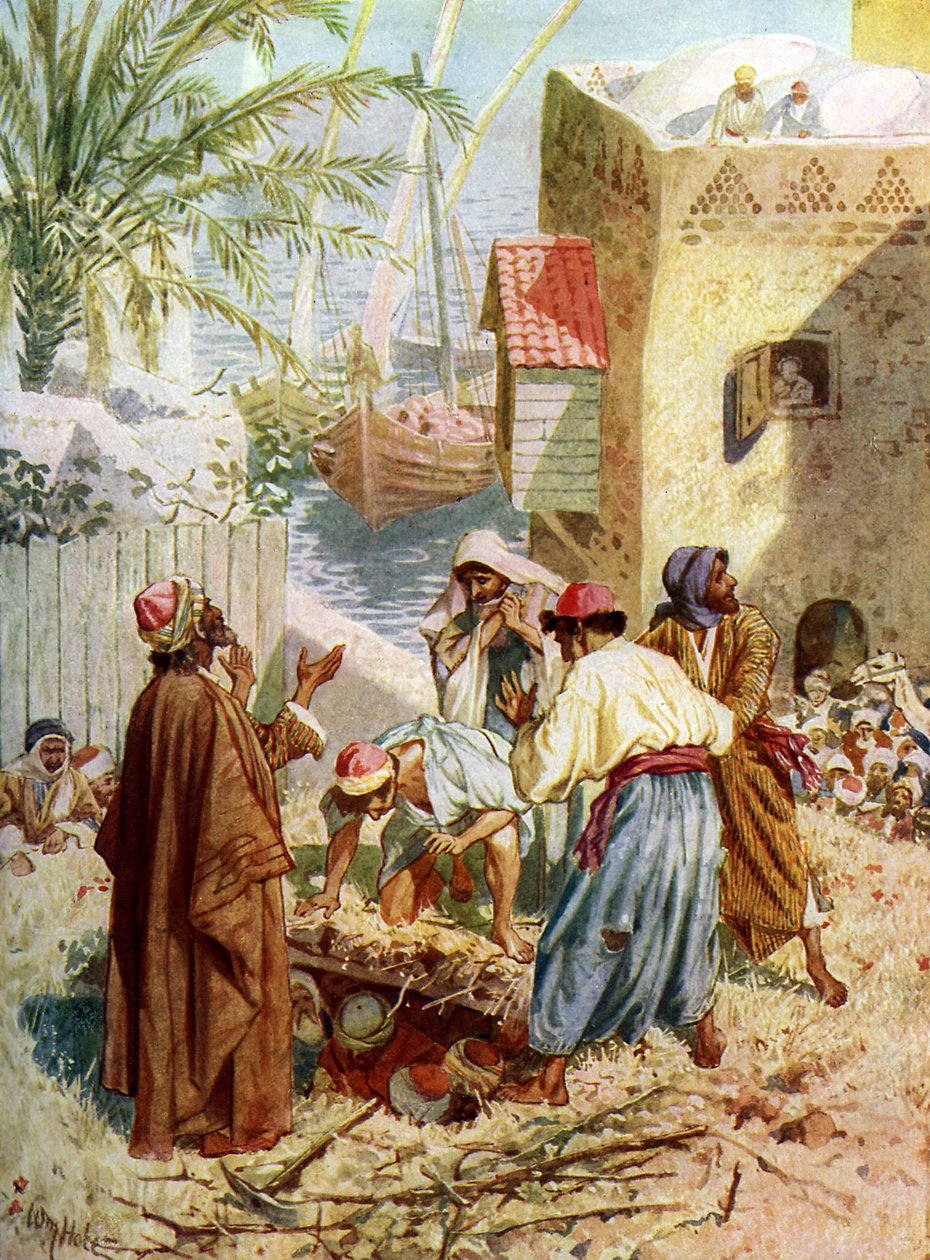 Jesus cura um homem paralisado - Bíblia de William Brassey Hole