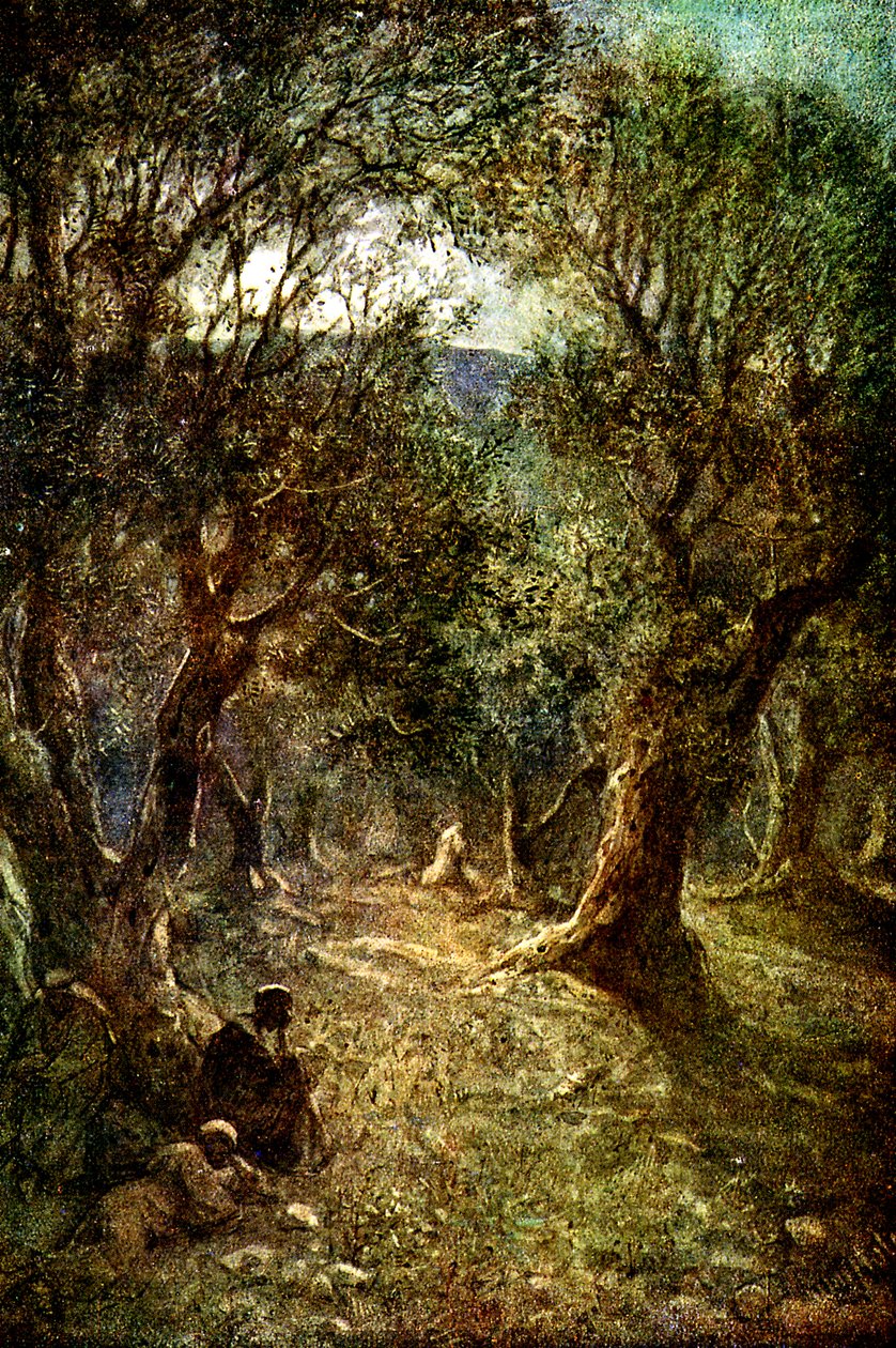 Jesus reza no Getsêmani - Bíblia de William Brassey Hole
