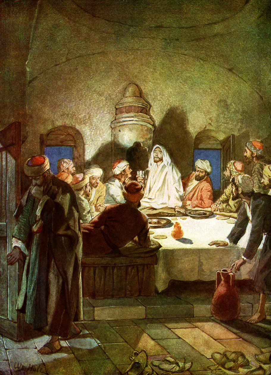 Jesus diz a seus discípulos que ele será traído - Bible de William Brassey Hole