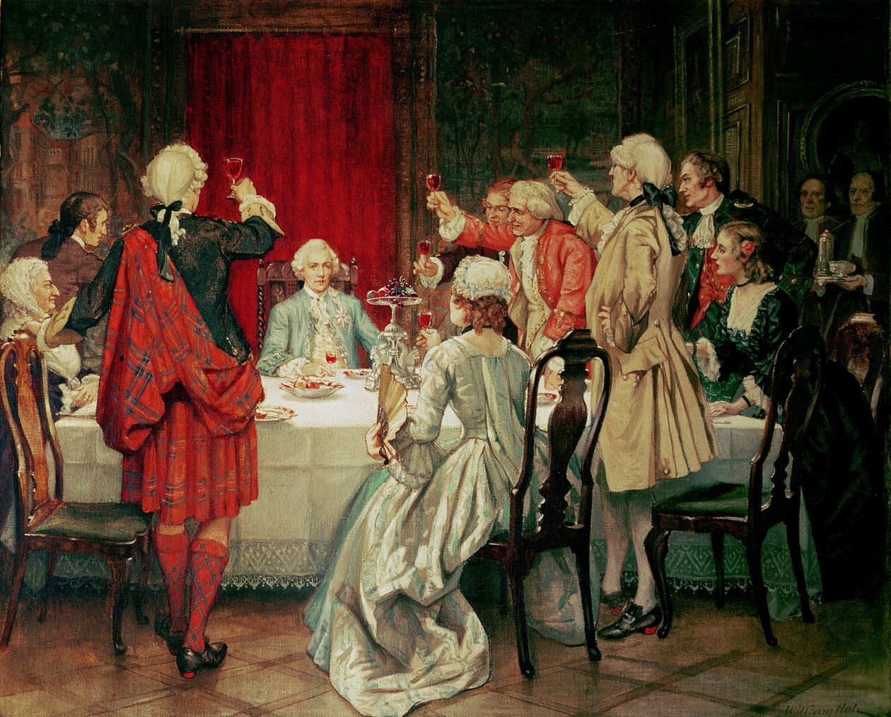 Príncipe Charles Edward Stuart em Edimburgo, 1745 de William Brassey Hole
