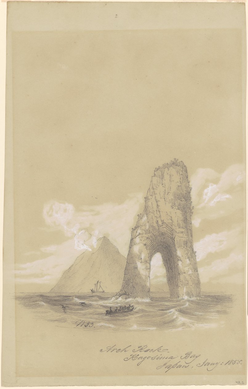 Arch Rock, Baía de Kagoshima, Japão de William Brenton Boggs